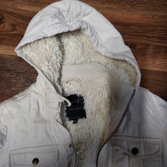 Sanctuary clothing LA couture inspired coat small fur lined - Picture 6 of 12